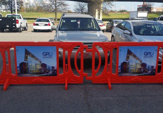 Augusta University Parking Lot Barricades