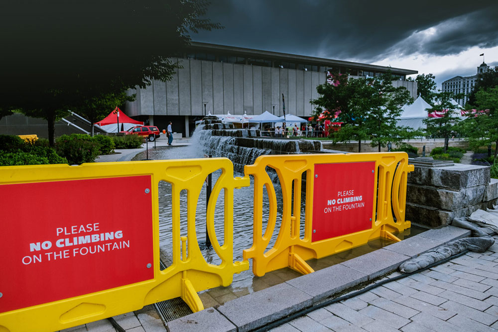 Barricade rental provided for the 2019 Utah Arts Fest