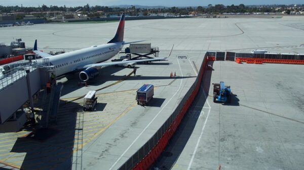 OTW Safety Barricade Fence Panel At San Diego Airport