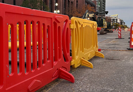 Pedestrian Barricades In and Around Work Zones