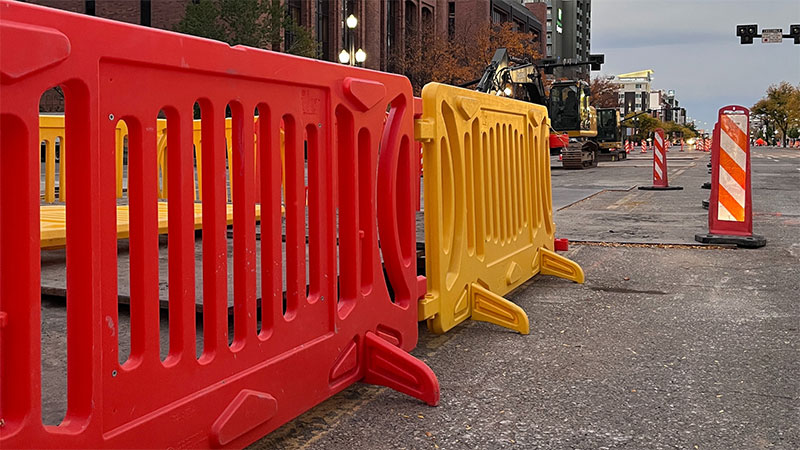 Pedestrian Barricades In and Around Work Zones