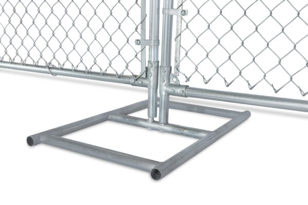 Vehicle and Pedestrian Gate Adapter Feet and Fence Panel
