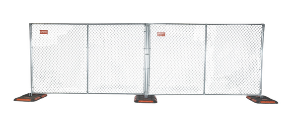 Temporary Fencing with weighted feet 