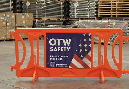 OTW CC42X96 Product with a Made in USA Sign attached is set up in our Salt Lake City Warehouse