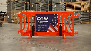 OTW Safety Billboard Barricade with Accessory: Crowd Control Weights